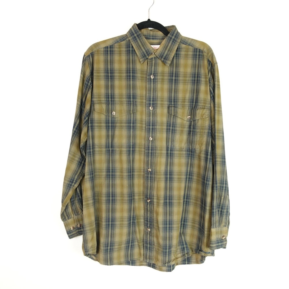 VTG Filson Shirt Mens SZ M Plaid Long Sleeve Button Up Gorpcore Outdoors Casual